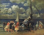 Pierre Renoir Return of a Boating Party Sweden oil painting artist